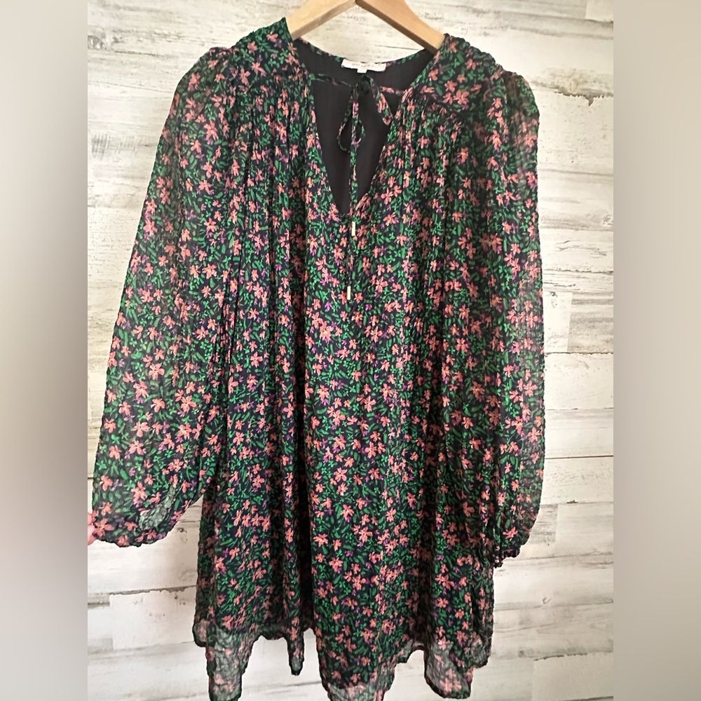 Skies are Blue Floral Swing Dress NWT